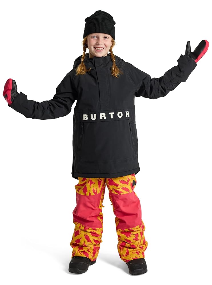 Burton Kids' Frostner 2L Anorak Jacket, True Black, XS